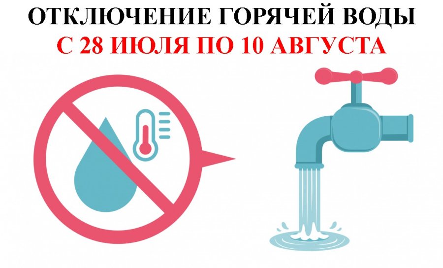 Внимание отключение горячей воды картинки